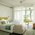 decoration chambre verte et blanc