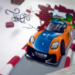 decoration chambre voiture de course