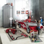 decoration chambre voiture de course