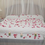 decoration de lit pour la saint valentin