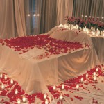 decoration de lit pour la saint valentin