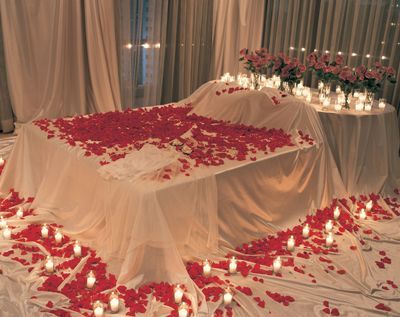 decoration de lit pour la saint valentin