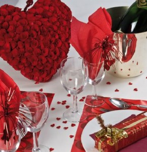 decoration de lit pour la saint valentin