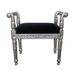 bout de lit noir chesterfield