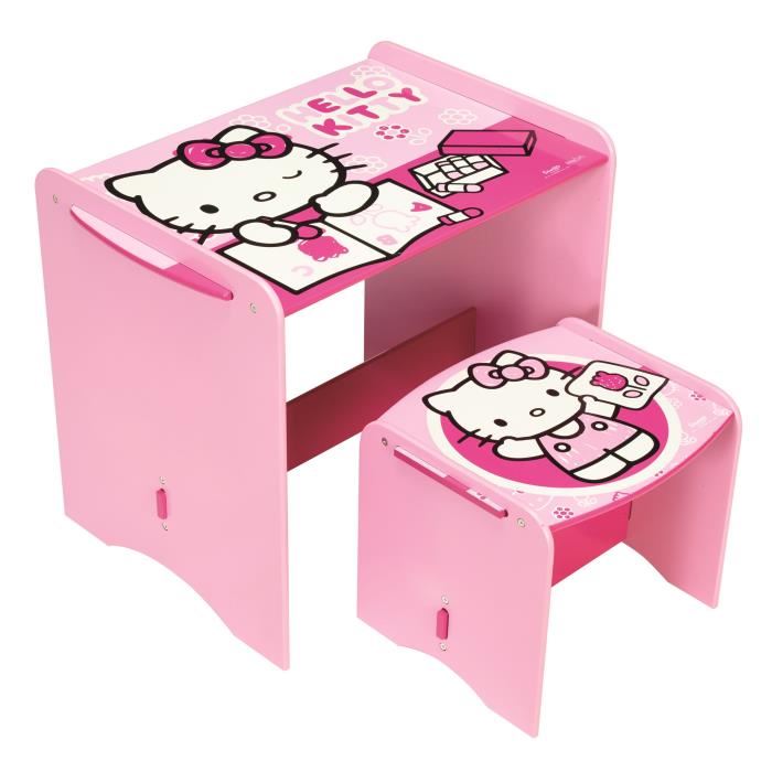 bureau pour fille hello kitty