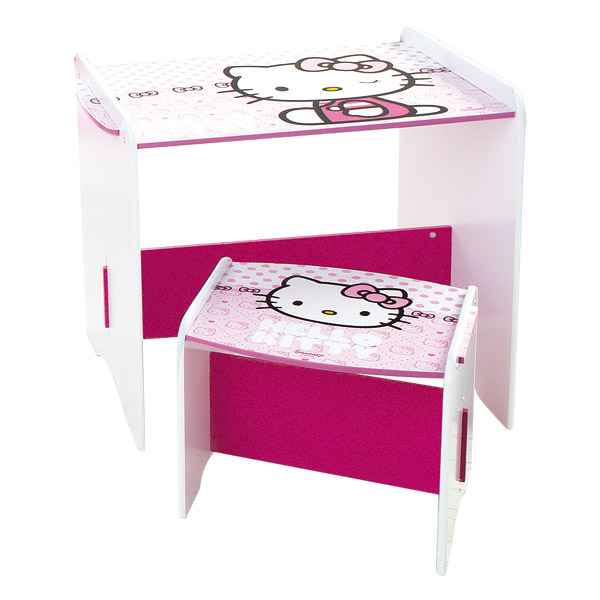 bureau pour fille hello kitty