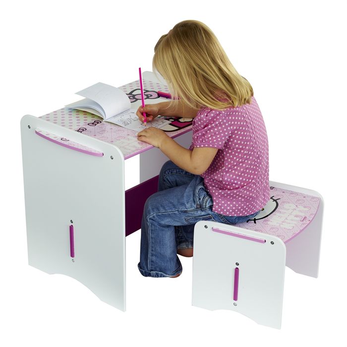 bureau pour fille hello kitty