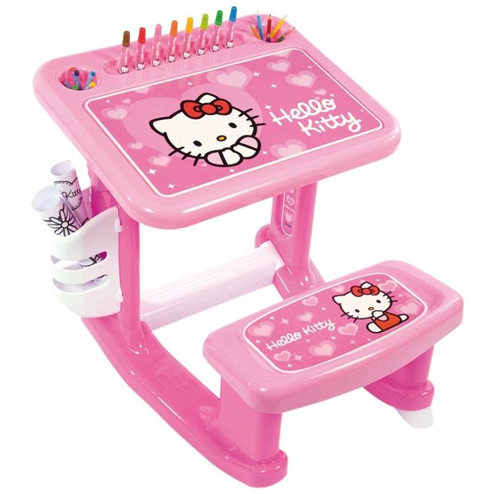 bureau pour fille hello kitty