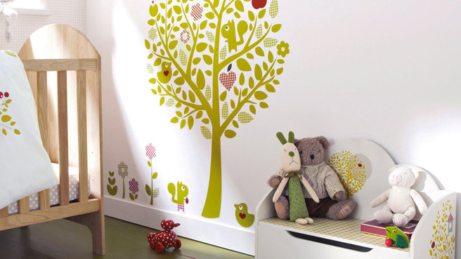 chambre bebe deco nature