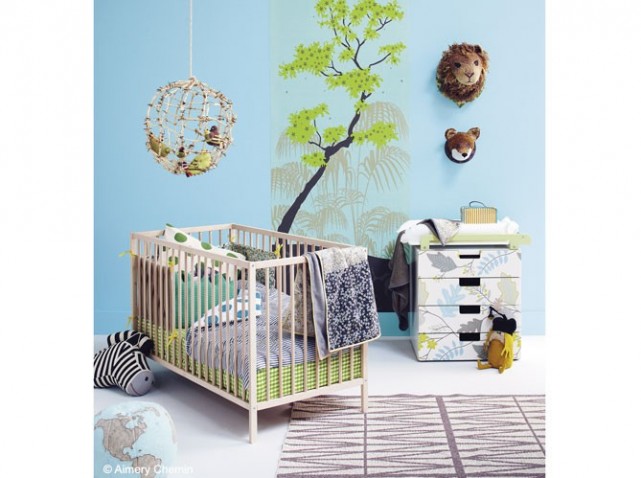 chambre bebe deco nature