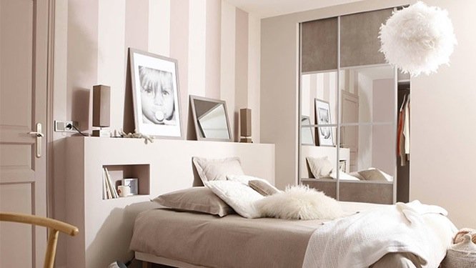 chambre deco taupe