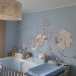 deco chambre bebe bleu et taupe
