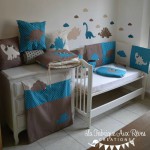deco chambre bebe bleu et taupe