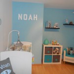 deco chambre bebe bleu et taupe