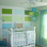deco chambre bebe vert et bleu