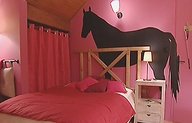 deco chambre fille avec chevaux