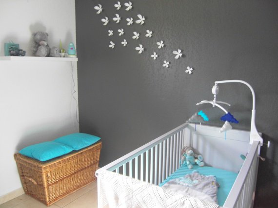 deco chambre garcon turquoise