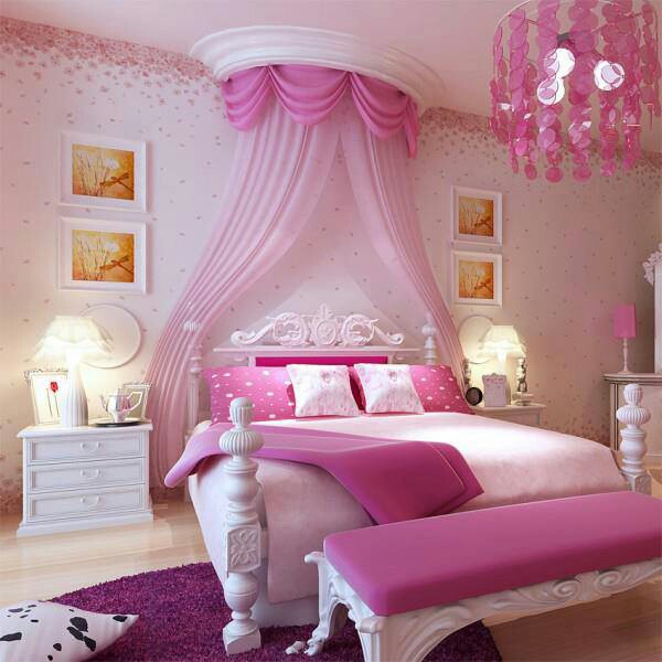deco chambre romantique rose