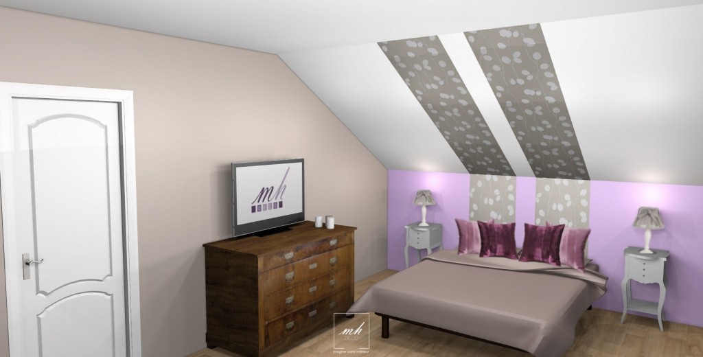 deco chambre sous pente