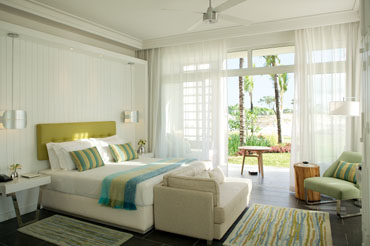 deco chambre vert et blanc