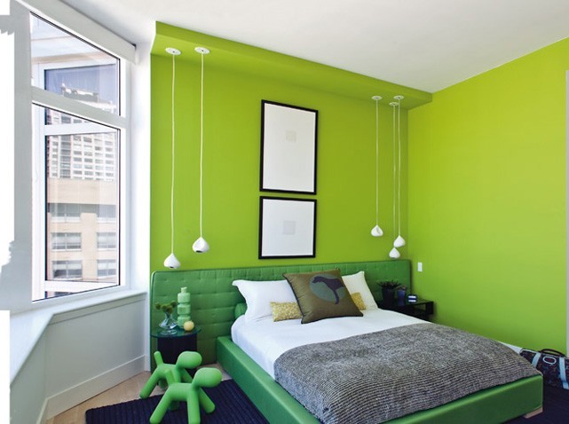 deco de chambre en vert