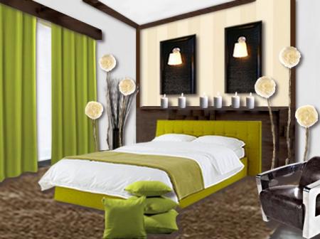 deco de chambre en vert