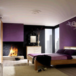 decoration chambre a coucher couleur mauve