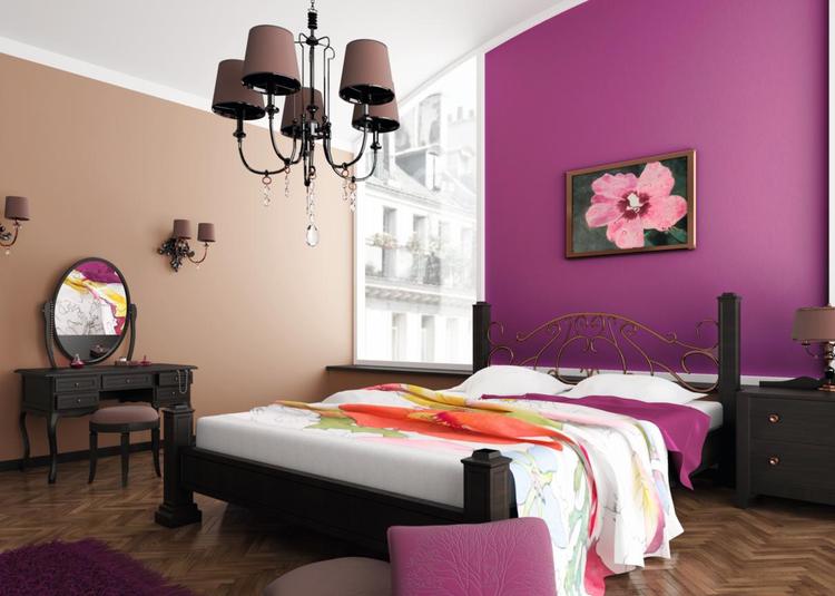 decoration chambre a coucher couleur mauve - visuel #5
