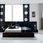 decoration chambre a coucher noir et blanc