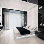decoration chambre a coucher noir et blanc