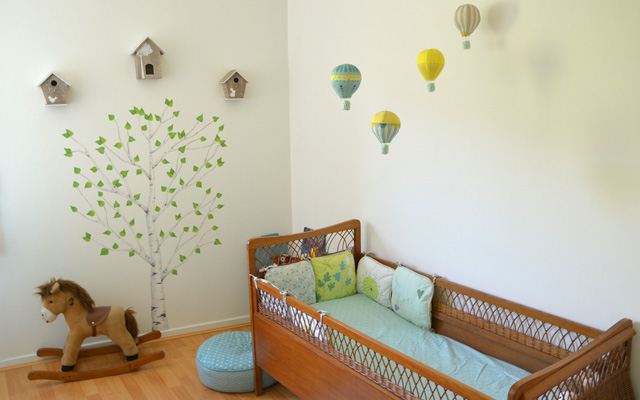 decoration chambre fille nature