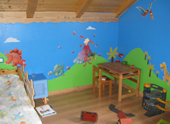 decoration chambre garcon dinosaure