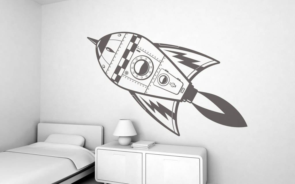 decoration chambre garcon fusee