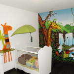decoration chambre jungle bebe