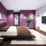 decoration chambre mauve et gris