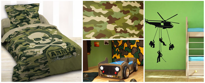 decoration chambre militaire