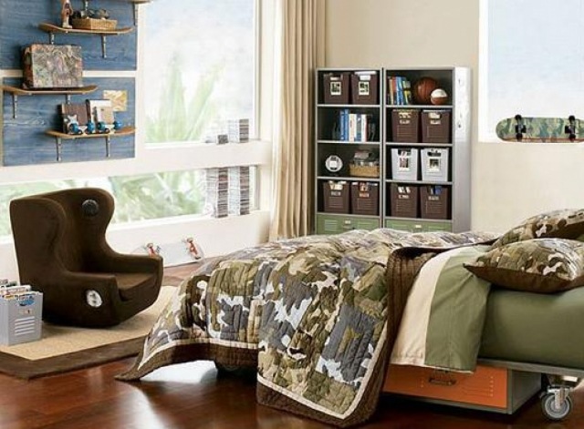 decoration chambre militaire