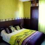 decoration chambre vert anis et chocolat