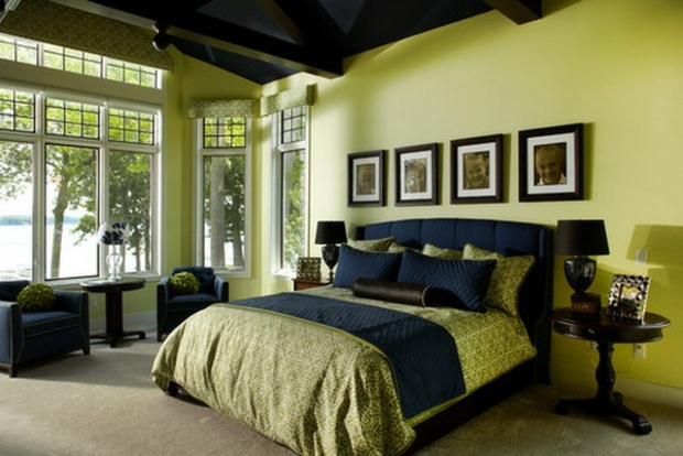 decoration chambre verte