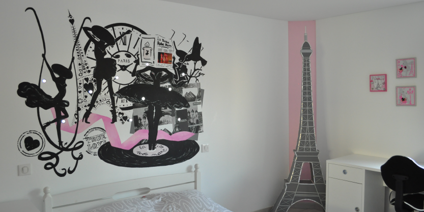 decoration pour chambre theme paris