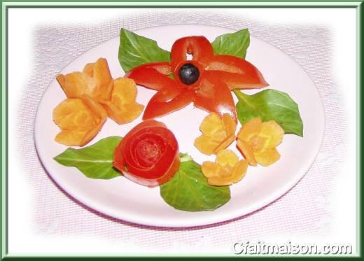 faire decoration avec legumes