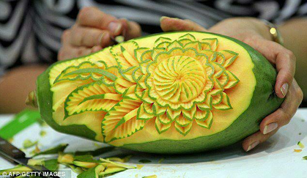 faire decoration avec legumes