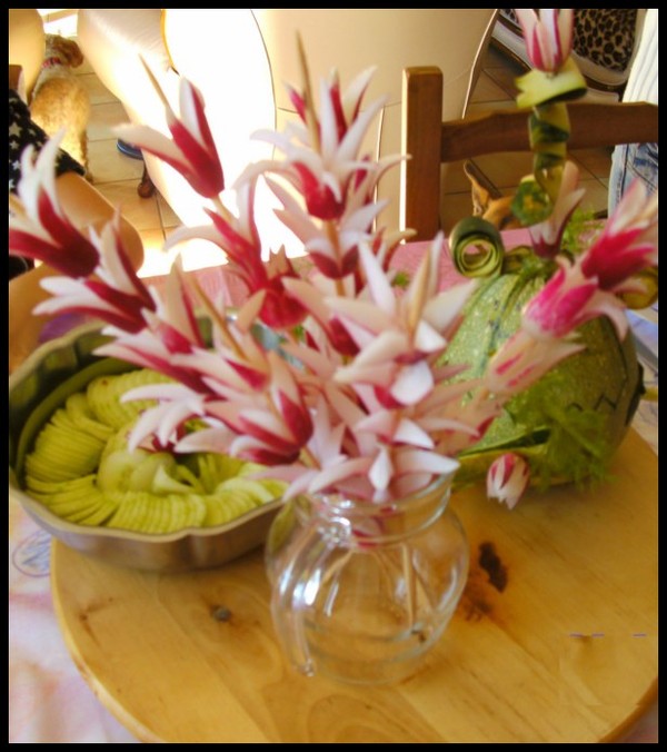 faire decoration avec legumes