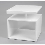 bout de lit laque blanc