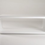 bout de lit laque blanc