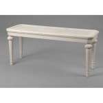 bout de lit laque blanc