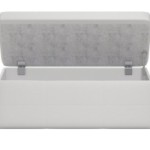 bout de lit laque blanc