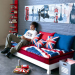 deco chambre ado drapeau anglais