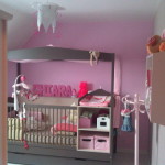 deco chambre fille rose et blanc