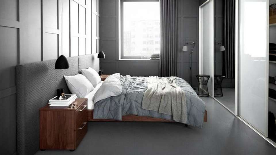 deco chambre sol gris
